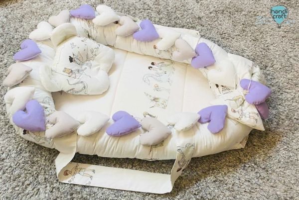 გამოსაყვანი ბუდე იასამნისფერი გულებიანი