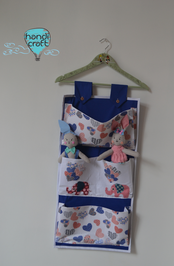 საწოლის ორგანაიზერი ლურჯი