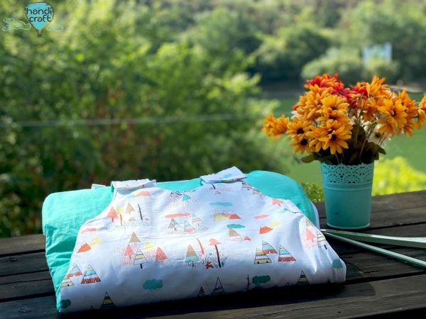 საძილე ტომარა – ფერადი მთების პრინტით