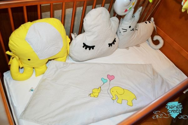 საბავშვო თეთრეული სპილოები