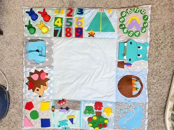 განმავითარებელი ხალიჩა ცისფერი ბაჭია